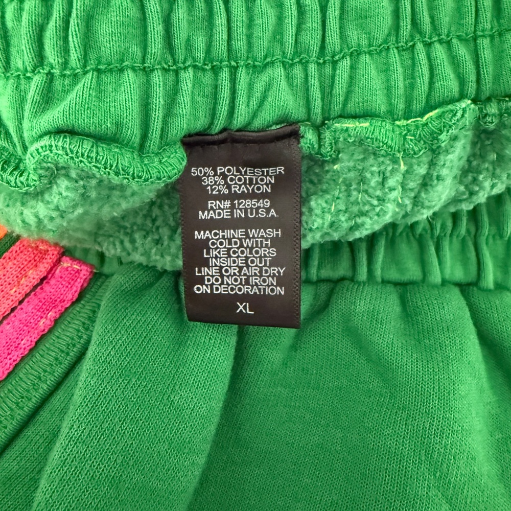 Aviator Nation X Revolve 5 Stripe Jogger Short Size L & XL Green - Picture 6 of 9